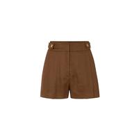 Elisabetta Franchi - Shorts in misto lino con cinturini - - Shorts - Donna - Marrone - S