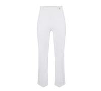 Elisabetta Franchi - Split-Hem Slim Pants - - Trousers - Donna - Beige - S