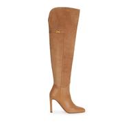 Elisabetta Franchi - Stivali sopra il ginocchio in camoscio - - Shoes - Donna - Marrone - 39 EU