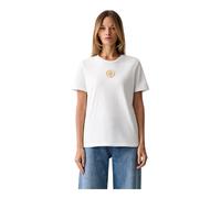 Elisabetta Franchi - T-shirt con placca logo - - Tops - Donna - Bianco - M