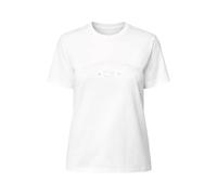 Elisabetta Franchi - T-Shirt con Ricamo Logo - - Tops - Donna - Bianco - M
