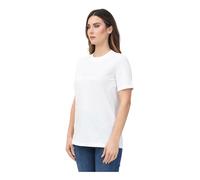 Elisabetta Franchi - T-shirt in jersey con logo ricamato e strass - - Tops - Donna - Bianco - L