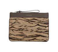 Elisabetta Franchi - Pochette con stampa tigre - - Bags - Donna - Marrone - ONE SIZE