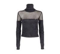 Elisabetta Franchi - Top a collo alto con logo gioiello - - Knitwear - Donna - Nero - L