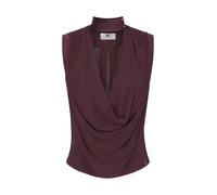 Elisabetta Franchi - Top in Georgette di Viscosa - - Tops - Donna - Marrone - XL
