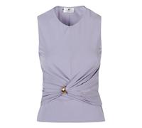 Elisabetta Franchi - Top in Jersey con Dettaglio Gioiello - - Blouses & Shirts - Donna - Viola - L
