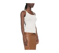 Elisabetta Franchi - Top in Maglia a Coste - - Tops - Donna - Bianco - S
