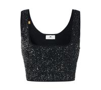 Elisabetta Franchi - Top in Maglia con Paillettes - - Tops - Donna - Nero - S
