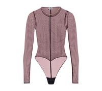 Elisabetta Franchi - Tulle Body - - Tops - Donna - Rosso - M
