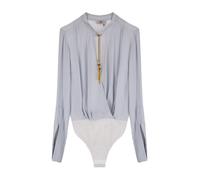 Elisabetta Franchi - Viscose Bodysuit Shirt - - Tops - Donna - Blu - M