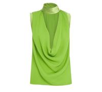 Elisabetta Franchi - Viscose Georgette Top - - Tops - Donna - Verde - S