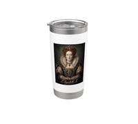 Elisabetta I Inghilterra Britannica Bicchiere termico in acciaio inox doppia parete