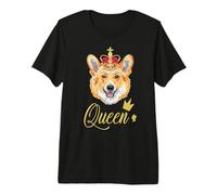 Elisabetta II Regina di Corgis Inghilterra Maglietta Premium