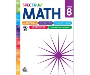 Elise Craver Carson Dellosa Education Spe Spectrum Math Workbook, Gr (Tascabile)