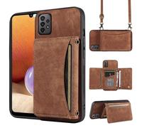 ELISORLI Custodia per telefono per Samsung Galaxy A53 5G Custodia a portafoglio con tracolla a tracolla e tasca porta carte di credito in pelle sottile supporto accessori per celle A 53 G5 53A SM