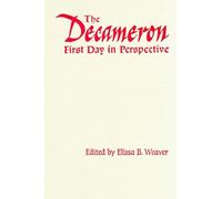 Elissa B. Weaver The Decameron First Day in Perspective (Tascabile) Heritage