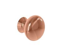 ELITA KNOB pomolo Okay 3cm Mobile Bagno Giorno Soggiorno Cucina Camera da Letto Armadio pomello comò Maniglia Moderna Elegante, Metallo, Oro Rosa, 3