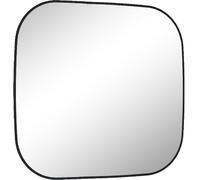 Elita Sharon specchio 80x70 cm ovale con illuminazione nero RE060800010560