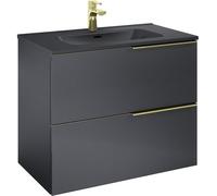 Elita Soho armadietto 80x45.3x63.5 cm sottolavabo sospeso nero RE010804047160