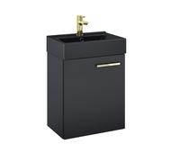 Elita Tiny lavabo con armadietto 45 cm nero RE020450157160