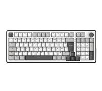 Elite 400 - Tastiera da gioco G-LAB Triple Mode RGB, bianco e grigio - AZERTY - Nouvo
