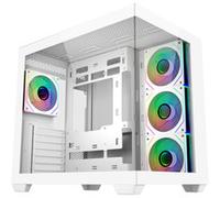 Cooler Master Case per computer Elite 681, bianco, 4 ventole preinstallate a Argb inverso, supporto fino a 360 mm AIO, supporto scheda madre ATX, pronto per RTX serie 50 fino a 410 mm, connettore tipo