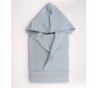 Elite Accappatoio Puro Cotone a Nido d'ape con Cappuccio e cintura Taglia XXL Tinta Unita colore Sky - Ape