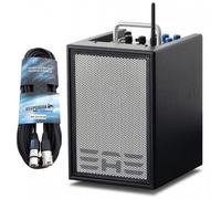 Elite Acoustics A1-4 MKII - Amplificatore acustico alimentato a batteria con cavo Keepdrum XLR