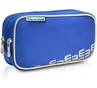 ELITE BAGS Borsa isotermica blu per diabetici, 3 scomparti, con gel freddo, unisex, chiusura a cerniera, 0,22 kg, borsa per il trasporto di articoli correlati al diabete