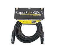Elite Core superflex Gold sfm-1 Premium cavo per microfono, 1-feet 15 ft