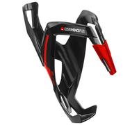 Elite Custom Race Plus Portaborraccia Bici - Nero Lucido con Grafica Rossa - Leggero, Design Aerodinamico, Presa Stabile per Ciclismo