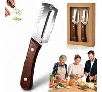 Elite Gourmet Peeler, Multifunctional Vegetable Peelers, Multi Function Peeler&Bottle Opener & JuliennePeeler, Ergonomic Kitchen Tool for Potato, Fruit, Vegetable (1 Pcs)