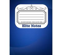 Elite Notes is a Elit Notebook - A Prestigious and Elegant Approach to Note-Taking | Unique, Numbered Pages with Personal Index | 7.5 x 9.75 in | 200 ... Binding, School, College & Office Supplies
