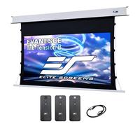 Elite Screens Evanesce Tab-Tension B, 110" 16:9, 4K/8K HD, schermo da incasso a soffitto elettrico, schermo di proiezione a tensione, bianco opaco, kit remoto programmato superficie schermo di