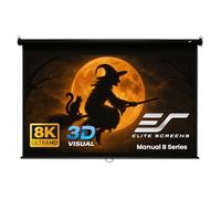 Elite Screens Manuale B 110-POLLICI Manuale Pull Down Schermo Proiettore 4K 8K 3D Ultra HDR HD Ready Home Theater Film Gaming Schermo di Presentazione, M110H