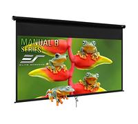 Elite Screens Manuale B 110-POLLICI Manuale Pull Down Schermo Proiettore 4K 8K 3D Ultra HDR HD Ready Home Theater Film Gaming Schermo di Presentazione, M110H