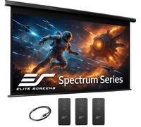 Elite Screens Spectrum RC1 Remote, 125-INCH Diag 16:9, Motorized Projection Screen Movie Home Theater 4K/8K Ultra HD Ready Drop Down, ELECTRIC125H2, Black