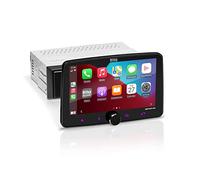 Elite Series BE7ACP-SD - Sistema stereo per auto Apple CarPlay, Android Auto, DIN singolo da 7", touchscreen, unità principale Bluetooth, ricevitore radio, senza lettore CD, collegamento