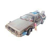 Elite Version 1:18 Scala Parte 3 Time Machine DeLorean Modello Di Auto Con Skateboard DMC-12 Veicolo Ritorno Al Futuro Giocattolo In Metallo Regalo Giocattoli Metal Vehicles non RC