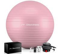 EliteAthlete Palla Fitness con Sistema Anti Burst - Palla Pilates Yoga - Fitball 55 cm 65 cm 75 cm 85 cm - Palla Gravidanza - Fit Ball incl. Pompa d'Aria