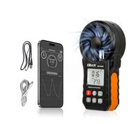Elitech Anemometro Digitale Bluetooth, Misuratore di Velocità del Vento e Temperatura, per Misurazioni Flusso Aria HVAC, Controllo Ambientale, Calcolo CFM/CMM ANE-200W