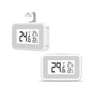 Elitech Confezione da 2 termometri TM-2 per frigorifero, monitoraggio della temperatura, fissaggio magnetico e gancio, risparmio energetico, ideale per congelatore, frigorifero