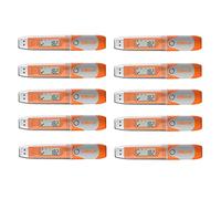 Elitech Data Logger per Temperatura e Umidità Registratore di Dati, Riutilizzabile 32000 Punti Rapporto PDFSchermo LCD Certificato CE e FDA RC-51H 10pack
