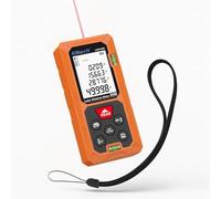 Elitech Distanziometro Laser 50m Precisione ±2mm Metro Laser Professionale con Modalità Area/Volume/Pitagora, LCD Retroilluminato, 99 Registrazioni, Unità Ft/In/M, LDM-50D