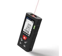 Elitech Distanziometro Laser 50m Precisione ±2mm Metro Laser Professionale con Modalità Area/Volume/Pitagora, LCD Retroilluminato, 99 Registrazioni, Unità Ft/In/M