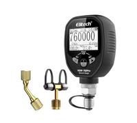 Elitech Micron Gauge a Gamma Completa, Misuratore di Vuoto Digitale Wireless con Tester di Pressione Adattatore HVAC, Allarmi Tramite APP, Registrazione Offline, 1/4" SAE, VGW-760Pro