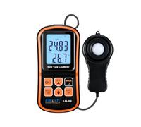 Elitech Misuratore di Luce Digitale Luxmetro Portatile con Display LCD, Portata 200.000 Lux, Misura della Temperatura LM-200
