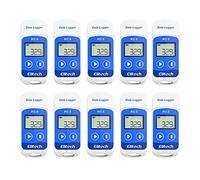 Elitech RC-5 10 Pezzi Data Logger Temperatura Registratore di Dati Digitale con USB 32000 Punti Alta Precisione