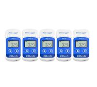 Elitech RC-5 5 Pezzi Data Logger Temperatura Registratore di Dati Digitale con USB 32000 Punti Alta Precisione