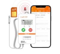 Elitech Registratore 4G Temperatura e Umidità Riutilizzabile con Allarmi SMS/Email SIM Integrata GPS Cloud e Dati Shadow 100000 Punti Loget260-THE